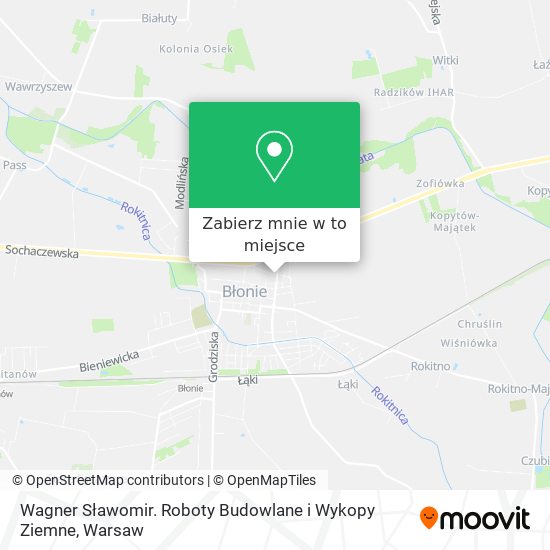 Mapa Wagner Sławomir. Roboty Budowlane i Wykopy Ziemne