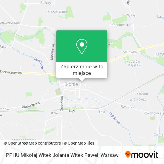 Mapa PPHU Mikołaj Witek Jolanta Witek Paweł