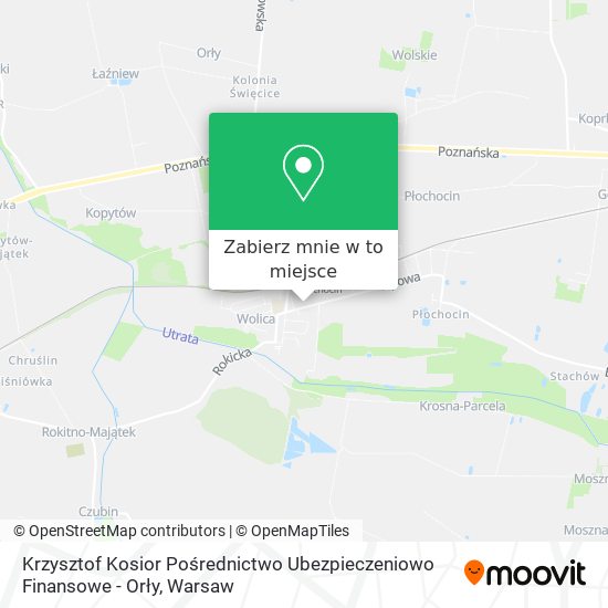 Mapa Krzysztof Kosior Pośrednictwo Ubezpieczeniowo Finansowe - Orły