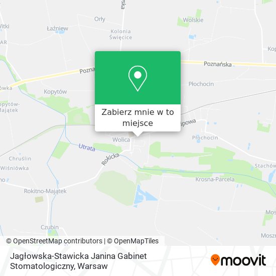 Mapa Jagłowska-Stawicka Janina Gabinet Stomatologiczny