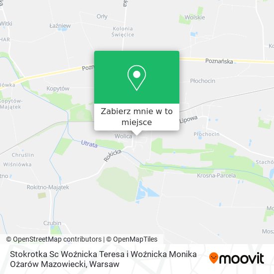 Mapa Stokrotka Sc Woźnicka Teresa i Woźnicka Monika Ożarów Mazowiecki