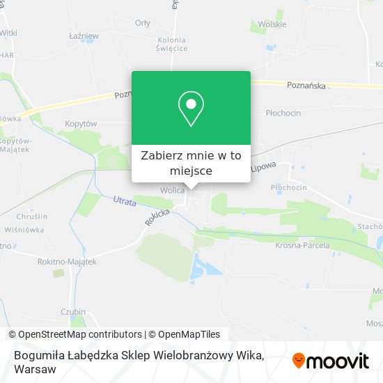 Mapa Bogumiła Łabędzka Sklep Wielobranżowy Wika