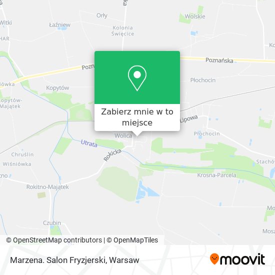 Mapa Marzena. Salon Fryzjerski