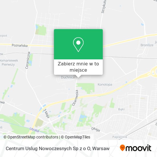 Mapa Centrum Uslug Nowoczesnych Sp z o O