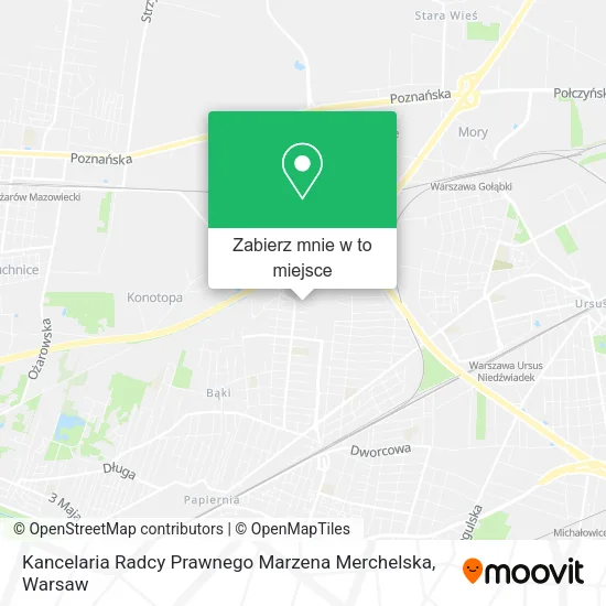 Mapa Kancelaria Radcy Prawnego Marzena Merchelska