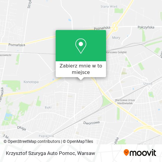 Mapa Krzysztof Szuryga Auto Pomoc