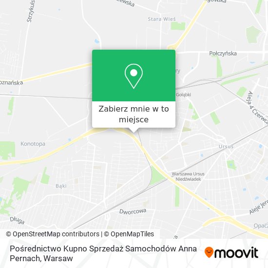 Mapa Pośrednictwo Kupno Sprzedaż Samochodów Anna Pernach