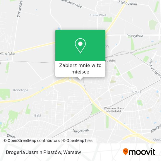 Mapa Drogeria Jasmin Piastów