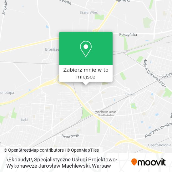 Mapa \Ekoaudyt\ Specjalistyczne Usługi Projektowo-Wykonawcze Jarosław Machlewski