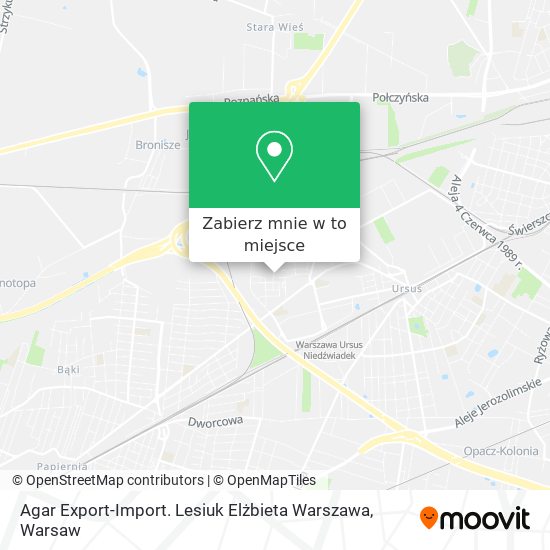 Mapa Agar Export-Import. Lesiuk Elżbieta Warszawa