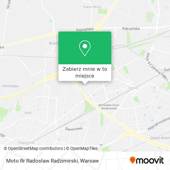 Mapa Moto Rr Radosław Radzimirski