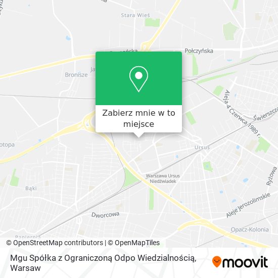 Mapa Mgu Spółka z Ograniczoną Odpo Wiedzialnością