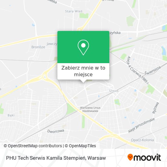 Mapa PHU Tech Serwis Kamila Stempień