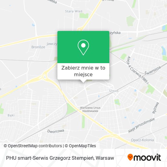 Mapa PHU smart-Serwis Grzegorz Stempień