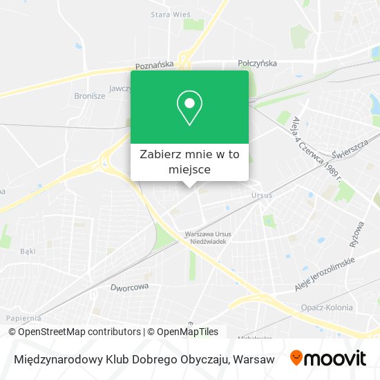 Mapa Międzynarodowy Klub Dobrego Obyczaju