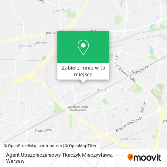 Mapa Agent Ubezpieczeniowy Tkaczyk Mieczysława