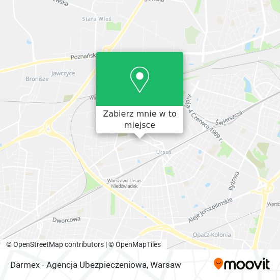 Mapa Darmex - Agencja Ubezpieczeniowa