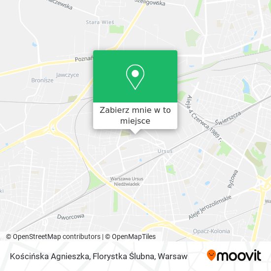 Mapa Kościńska Agnieszka, Florystka Ślubna