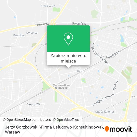 Mapa Jerzy Gorzkowski \Firma Usługowo-Konsultingowa\