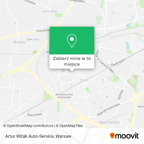 Mapa Artur Witak Auto-Service