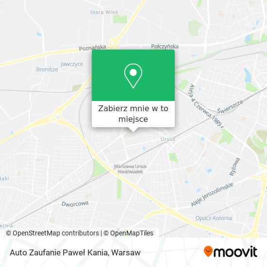 Mapa Auto Zaufanie Paweł Kania