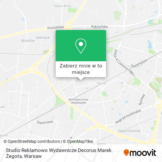 Mapa Studio Reklamowo Wydawnicze Decorus Marek Żegota