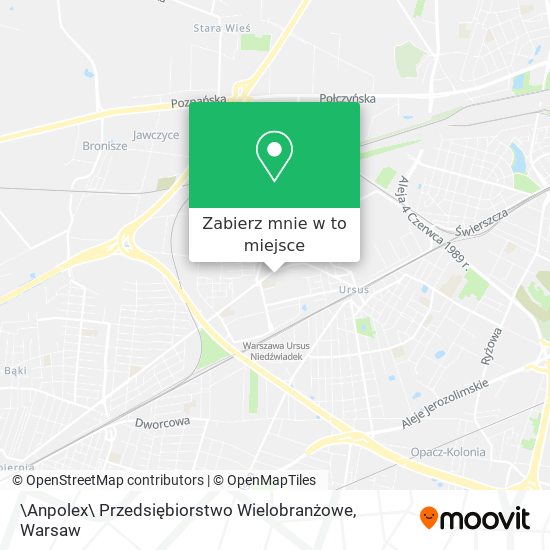 Mapa \Anpolex\ Przedsiębiorstwo Wielobranżowe