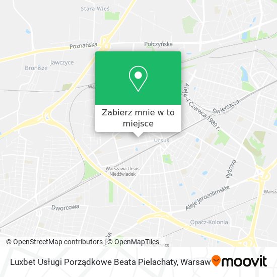 Mapa Luxbet Usługi Porządkowe Beata Pielachaty