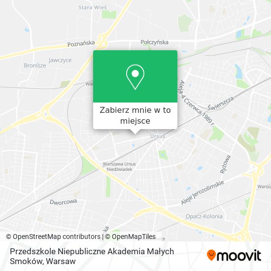 Mapa Przedszkole Niepubliczne Akademia Małych Smoków