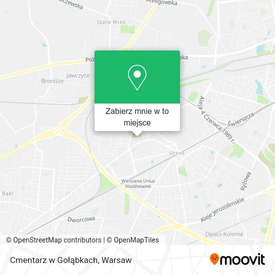 Mapa Cmentarz w Gołąbkach