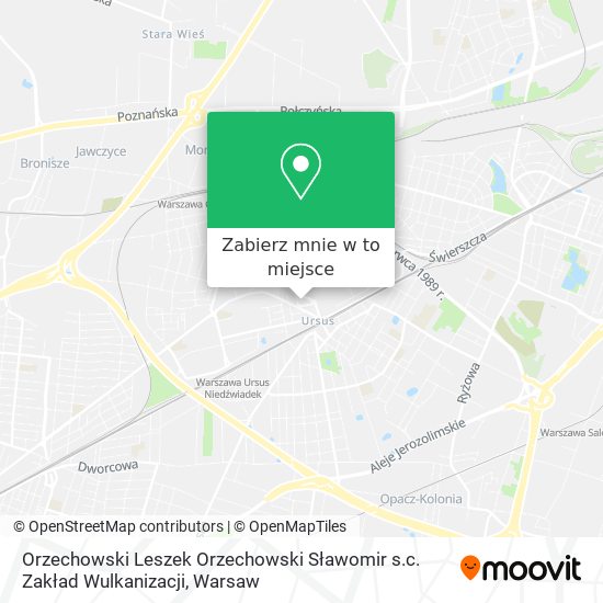 Mapa Orzechowski Leszek Orzechowski Sławomir s.c. Zakład Wulkanizacji