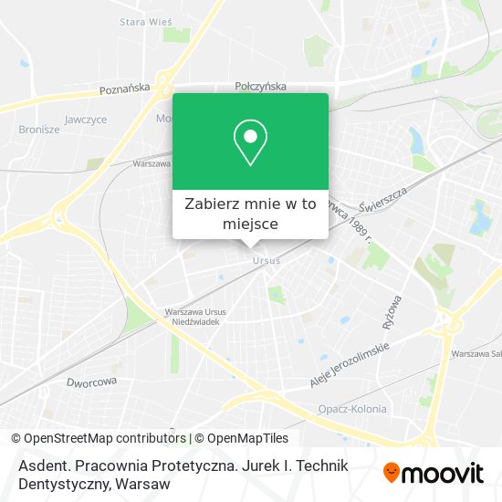 Mapa Asdent. Pracownia Protetyczna. Jurek I. Technik Dentystyczny