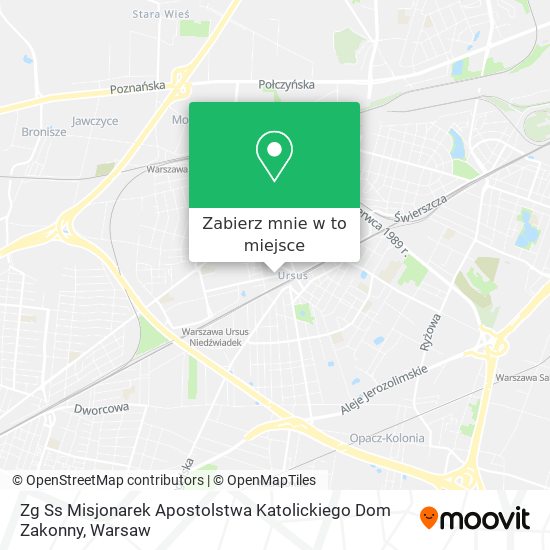 Mapa Zg Ss Misjonarek Apostolstwa Katolickiego Dom Zakonny