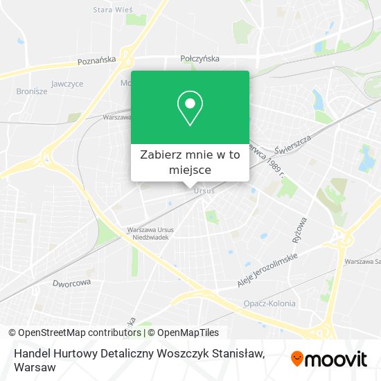 Mapa Handel Hurtowy Detaliczny Woszczyk Stanisław