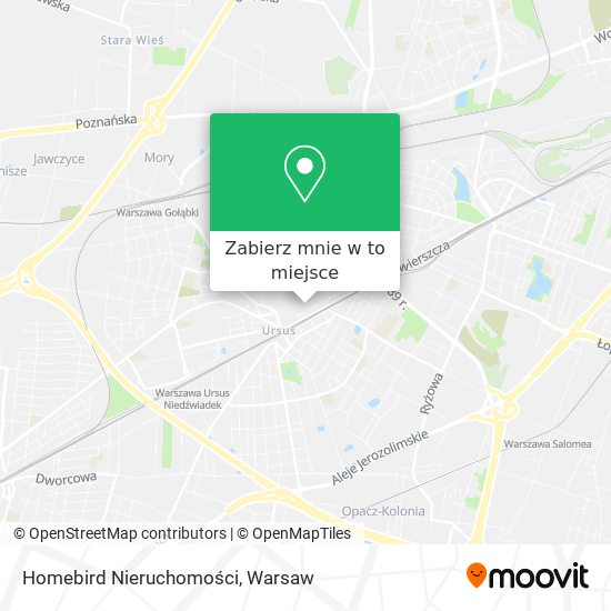 Mapa Homebird Nieruchomości