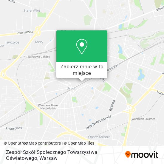 Mapa Zespół Szkół Społecznego Towarzystwa Oświatowego