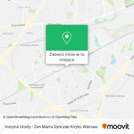 Mapa Instytut Urody - Zen Marta Dyńczak-Kiryło