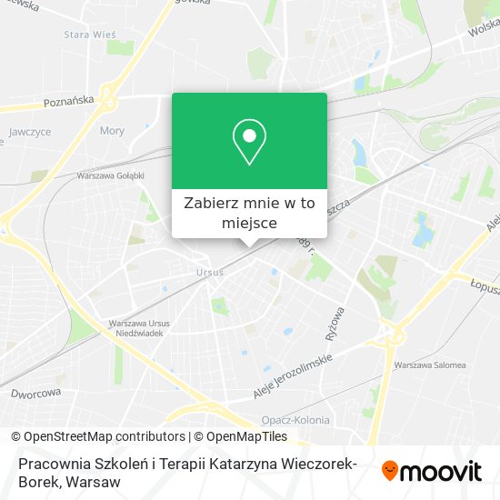 Mapa Pracownia Szkoleń i Terapii Katarzyna Wieczorek-Borek