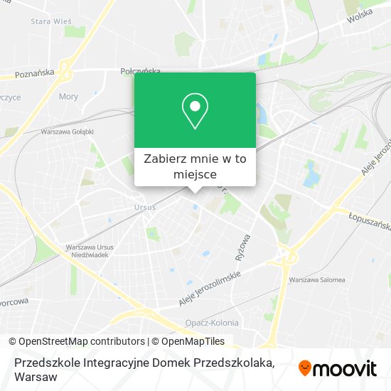 Mapa Przedszkole Integracyjne Domek Przedszkolaka