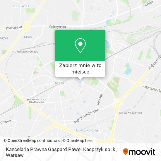 Mapa Kancelaria Prawna Gaspard Paweł Kacprzyk sp. k.