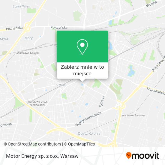 Mapa Motor Energy sp. z o.o.