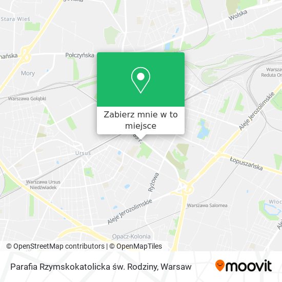 Mapa Parafia Rzymskokatolicka św. Rodziny