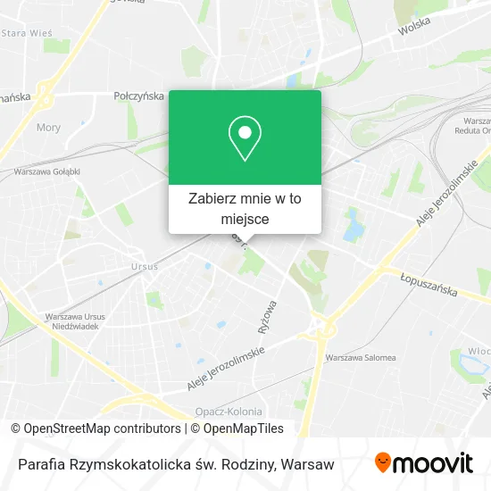 Mapa Parafia Rzymskokatolicka św. Rodziny