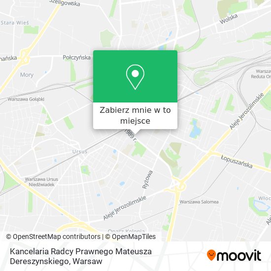 Mapa Kancelaria Radcy Prawnego Mateusza Dereszynskiego