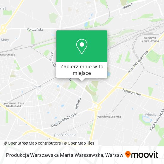 Mapa Produkcja Warszawska Marta Warszawska