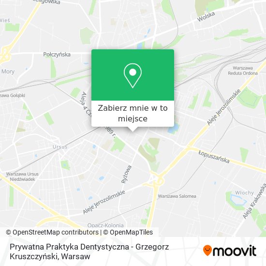 Mapa Prywatna Praktyka Dentystyczna - Grzegorz Kruszczyński