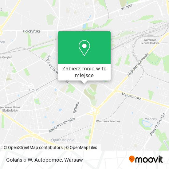 Mapa Golański W. Autopomoc