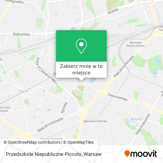 Mapa Przedszkole Niepubliczne Piccolo