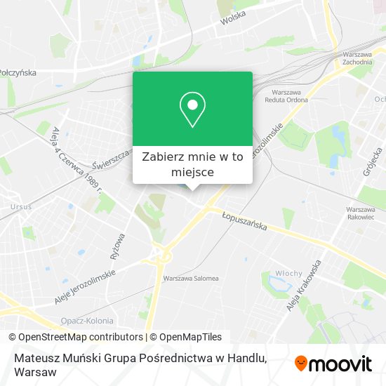 Mapa Mateusz Muński Grupa Pośrednictwa w Handlu