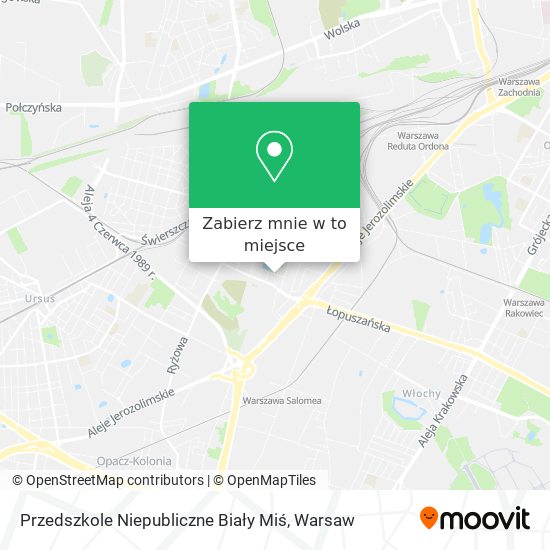 Mapa Przedszkole Niepubliczne Biały Miś